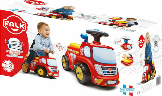 Falk Fireman Αυτοκινητάκι Ride On για 12+ μηνών Κόκκινο