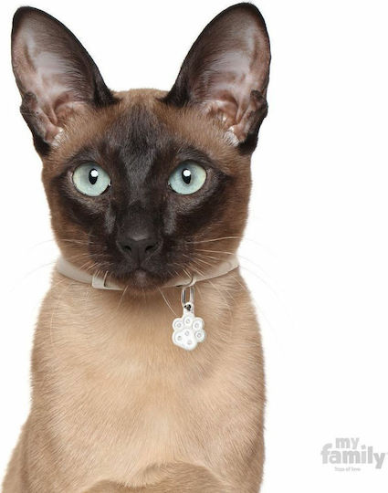My Family Chic Paw Hundemarke Pfote Weiß Metall null
