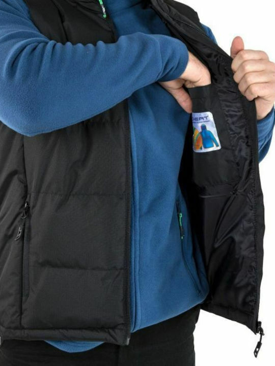 Clasp Padded Αμάνικο Μπουφάν Puffer Μαύρο