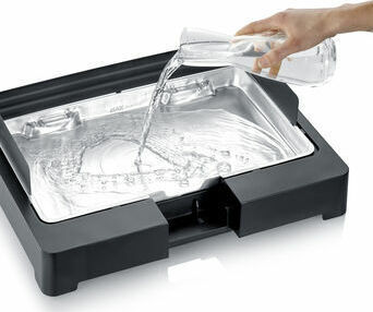 Severin Tabletop Electric Grill Grill 2200W with Adjustable Thermostat 44.5cmx26cmcm