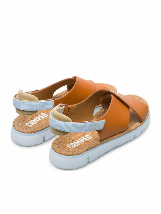 Oruga Sandale Casual Damă Din Piele Tabac Maro