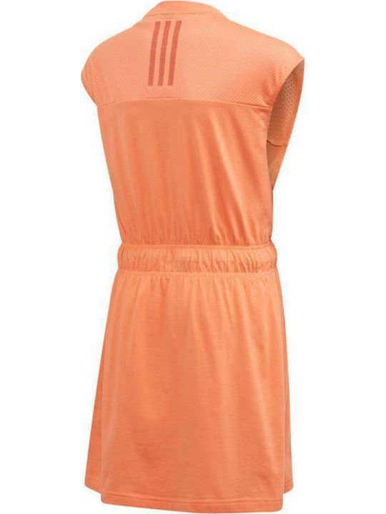 Adidas Παιδικό Φόρεμα Αμάνικο Πορτοκαλί
