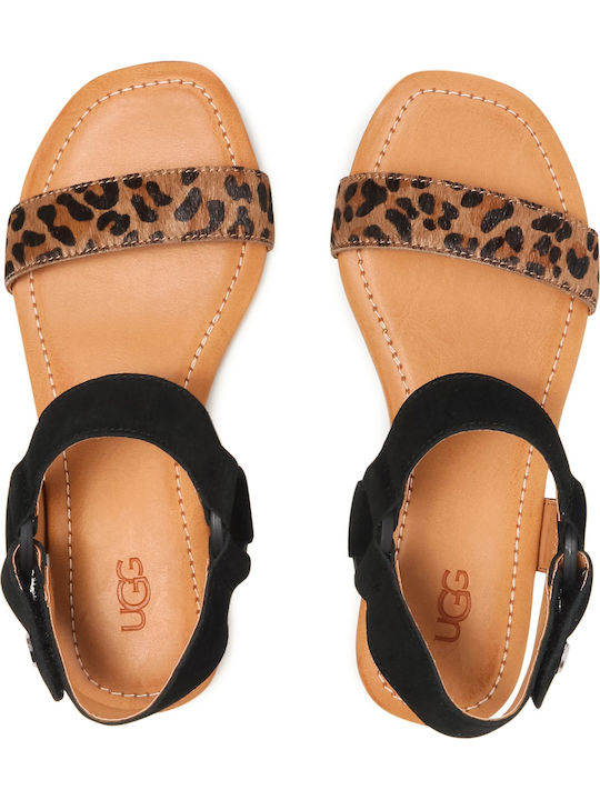 Rynell Leder Flache Sandalen für Damen mit Riemen