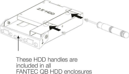 Fantec QB-Bracket Βάση Στήριξης Δίσκου HDD/SSD