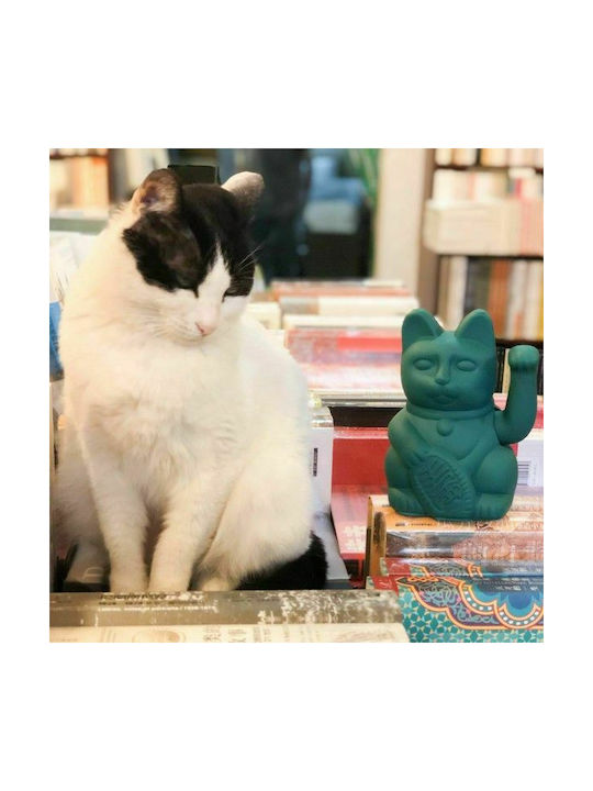 Donkey Decorative Cat made of Plastic in Green 10.5x8.5x15cm 1pcs