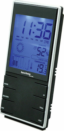 Technoline WS 9120 Μετεωρολογικός Σταθμός Ψηφιακός Επίτοιχος Μαύρος
