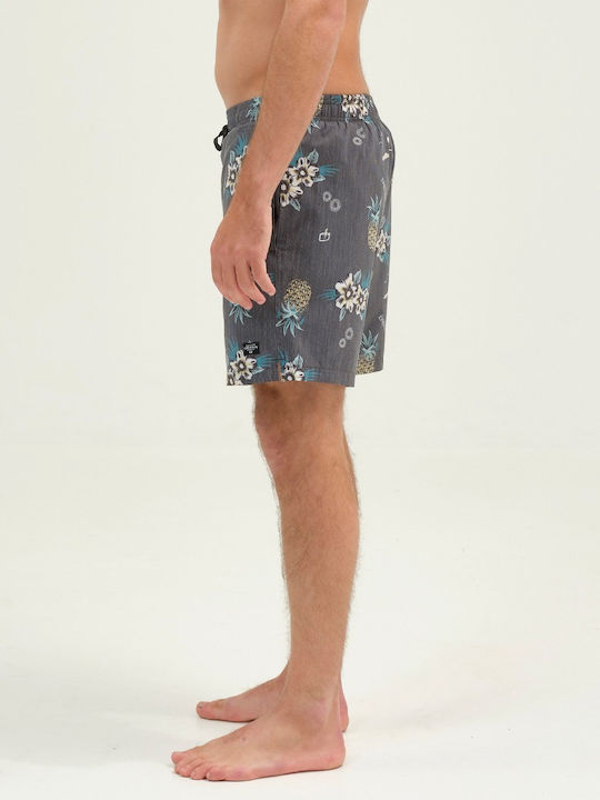 Costume de baie bărbați Pantaloni scurți Gri cu Model