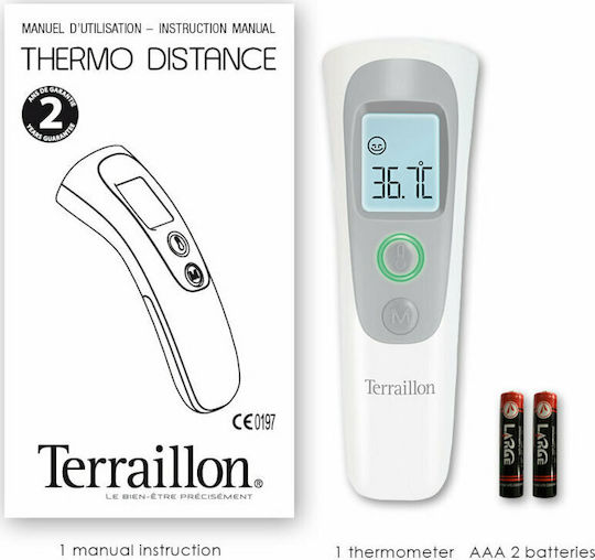 Terraillon Thermo Distance Termometru Infraroșu Pentru Frunte Potrivit Pentru Bebeluși