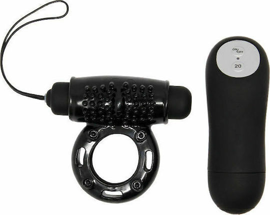 Baile Wireless Remote Controlled Power Cock Ring Black