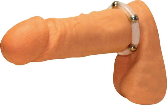 Seven Creations Robotic Beaded Cockring Clear 3cm