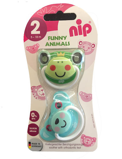 Nip Set de suzete Suzete Silicon pentru 6+ luni 2buc