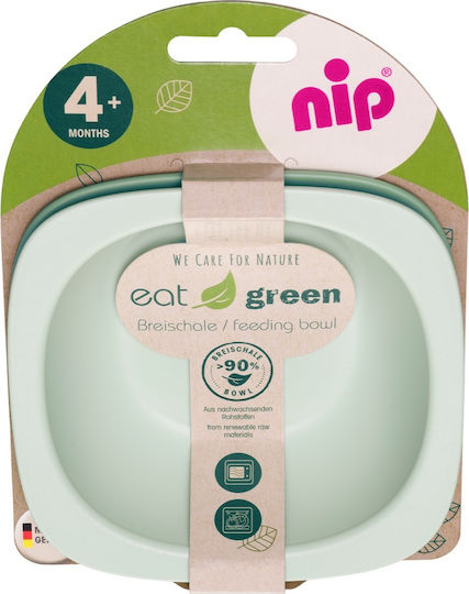 Nip Bol pentru copii Bol mic de mâncare organic din bambus Turcoaz 2buc