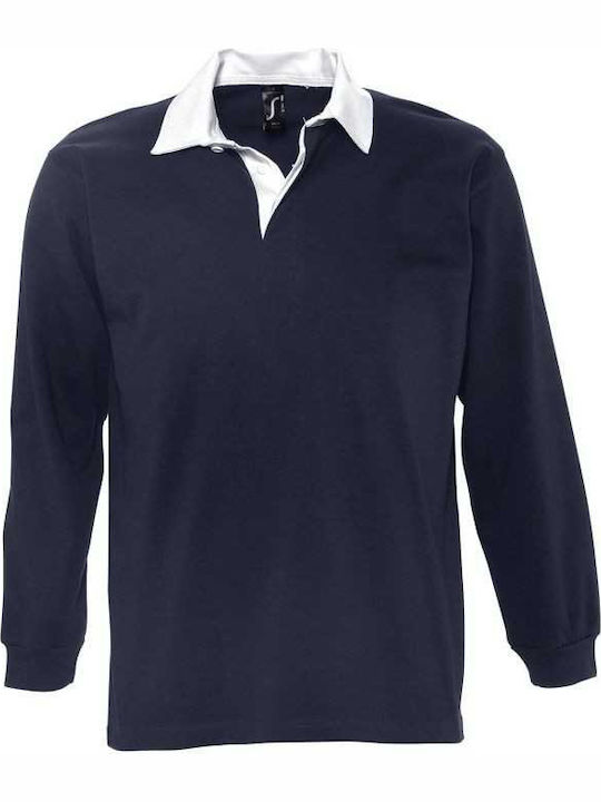 Sol's Pack Men's Long Sleeve Promotional Blouse Navy / White