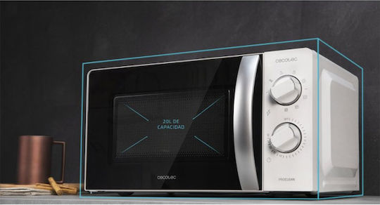 Cecotec Proclean 2110 Microwave Oven with Grill 20lt White