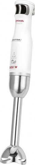 MPM Шейкър за ръце с неръждаема стоманена пръчка 500W Бял