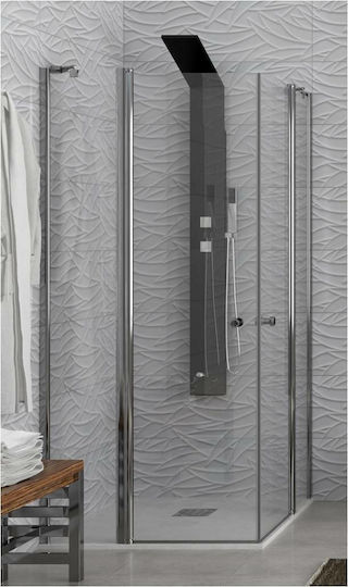 Karag Panex 100 Cabinet Duș cu Cu balamale Ușă 80x80x190cm Sticlă transparentă Karag Panex 100 Cabinet Duș cu Cu balamale Ușă 80x80x190cm Sticlă transparentă