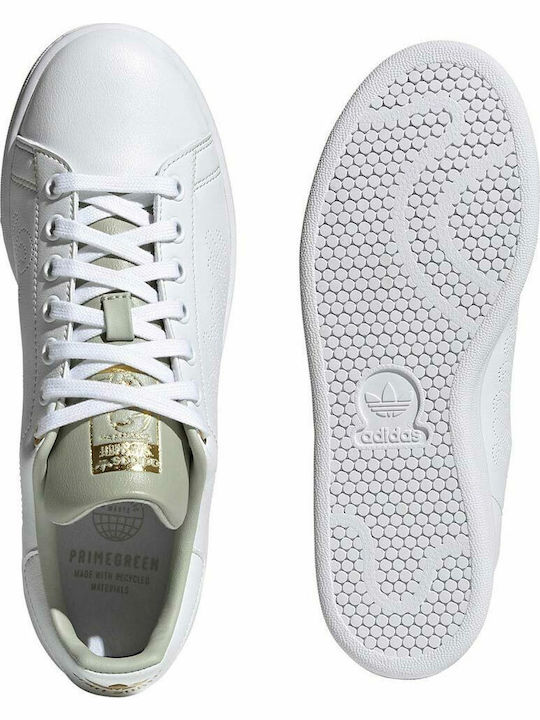 Stan Smith Γυναικεία Sneakers Cloud White / Hello Green / Gold Metallic