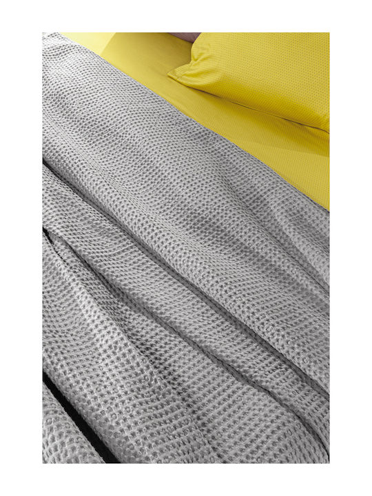 Guy Laroche Eternity Decke Piqué Moné 160x240cm Silber