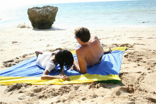 Ticket To The Moon Beach Mat Sand-Free Beige 213x213cm