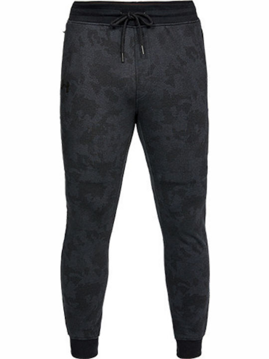 Under Armour Microthread Men's Camo Fleece Sweatpants with Rubber Gray