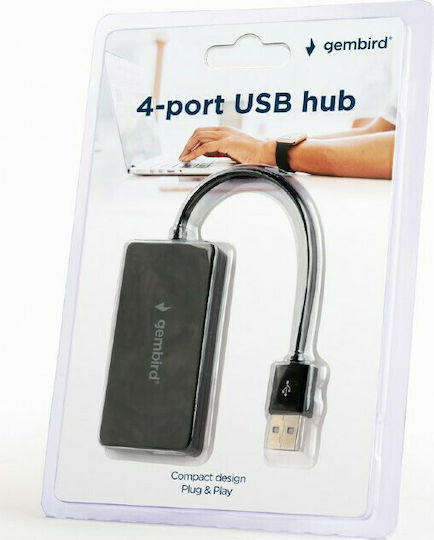 Gembird USB Хъб с 4 USB 2.0 Порта и USB-A Връзка