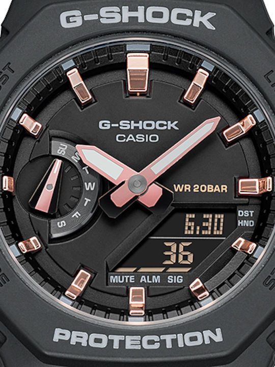 Casio G-shock Women's Watch Chronograph with Black Rubber Strap