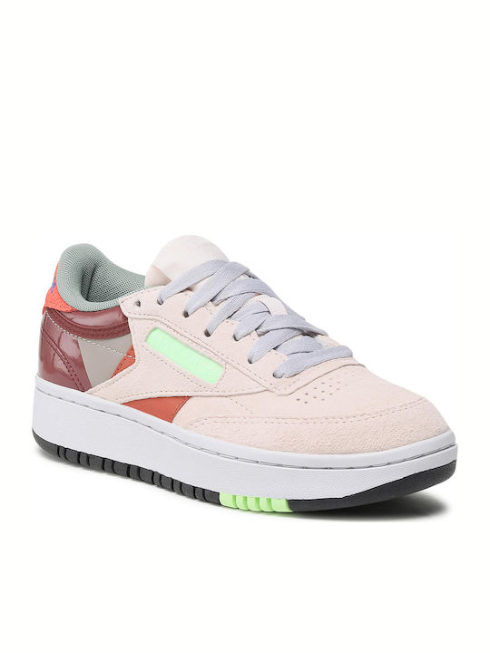 Reebok Club C Double Damen Sneakers Ceramic Pink / Boulder Grey / Twisted Coral