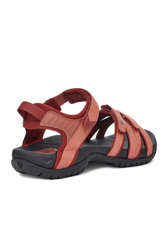 Tirra Leather Women's Flat Sandals Sporty Orange