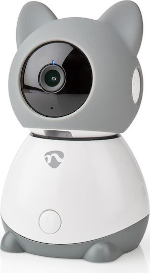 Nedis WIFICI30CGY IP Cameră de Supraveghere Wi-Fi Full HD 1080p cu Comunicare Bidirecțională și Lentilă 3.6mm