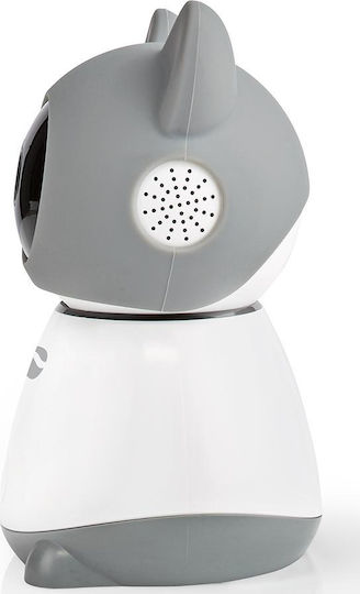 Nedis WIFICI30CGY IP Cameră de Supraveghere Wi-Fi Full HD 1080p cu Comunicare Bidirecțională și Lentilă 3.6mm