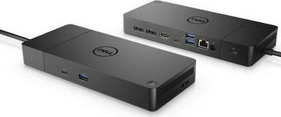 Dell WD19TBS USB-C Docking Station με HDMI/DisplayPort 4K PD Ethernet και συνδεση 3 Οθονών Μαύρο