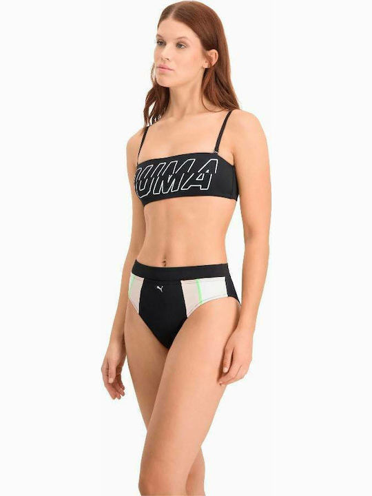 Strapless Bikini Top Μαύρο
