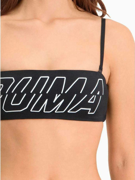 Strapless Bikini Top Μαύρο