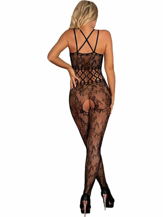 Livia Corsetti Junonna Bodystocking Ολόσωμο Καλσόν Black