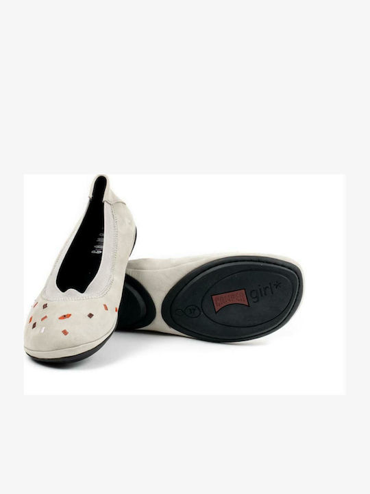 Suede Ballerinas Gray