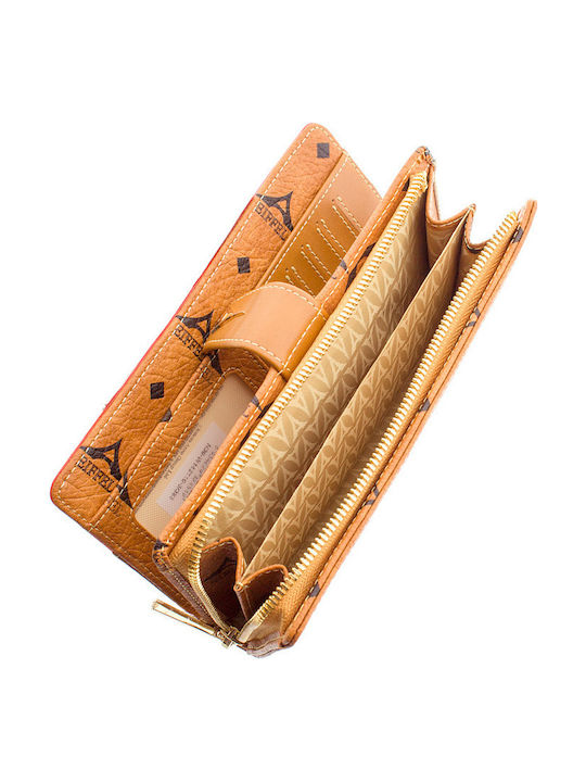 Large Women's Wallet Tabac Brown