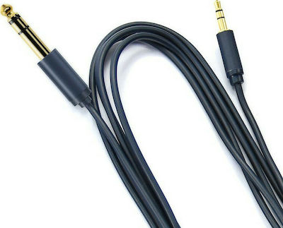 Cabletime AV321 Kabel 6,3mm Stecker - 3,5 mm Stecker 3m Schwarz