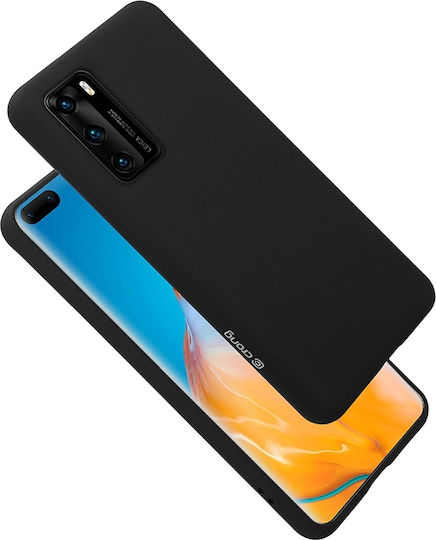 Crong Color Premium Back Cover Σιλικόνης Μαύρο (Huawei P40)