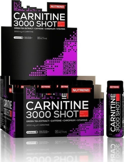 Nutrend Carnitine Shot 3000mg with Flavor Strawberry 20 x 60ml