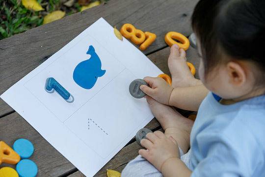 Plan Toys Αριθμοί & Σύμβολα Εκπαιδευτικό Παιχνίδι Γράμματα & Αριθμοί από Ξύλο για 3+ Ετών