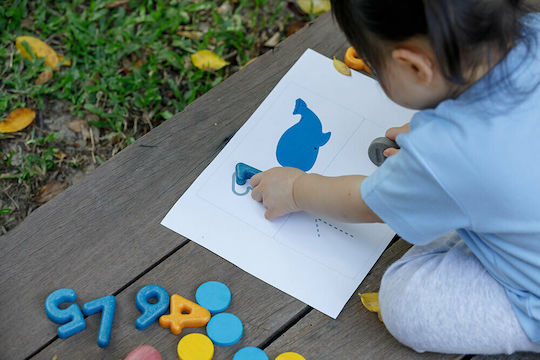 Plan Toys Αριθμοί & Σύμβολα Εκπαιδευτικό Παιχνίδι Γράμματα & Αριθμοί από Ξύλο για 3+ Ετών