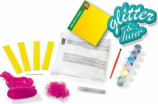Ses Creative Παιχνίδι Κατασκευών Glitter Hair Horses Casting and Painting Set για Παιδιά 5+ Ετών