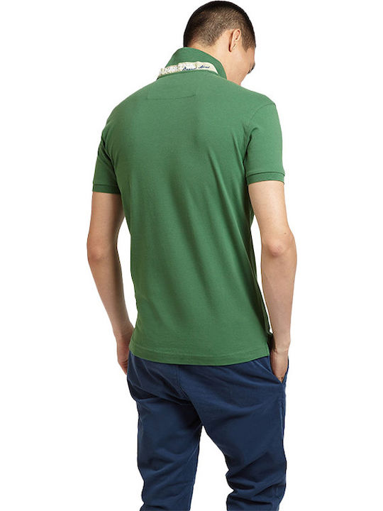 La Martina Men's Short Sleeve Blouse Polo Green