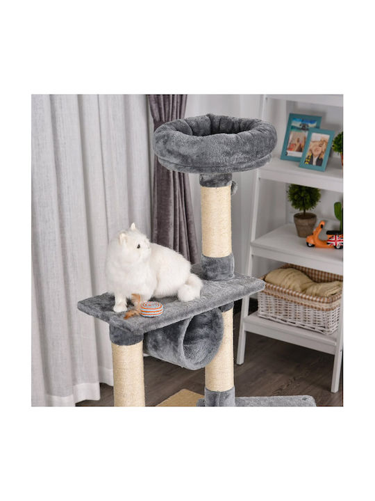 Pawhut Kratzbaum Katzenbäume Gray 60x154x40cm