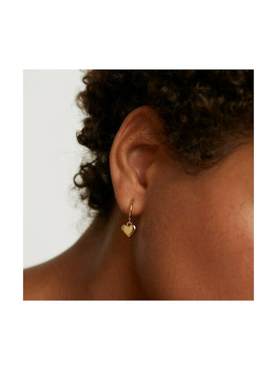 P D Paola L'Absolu Earrings Hoops made of Silver Gold Plated