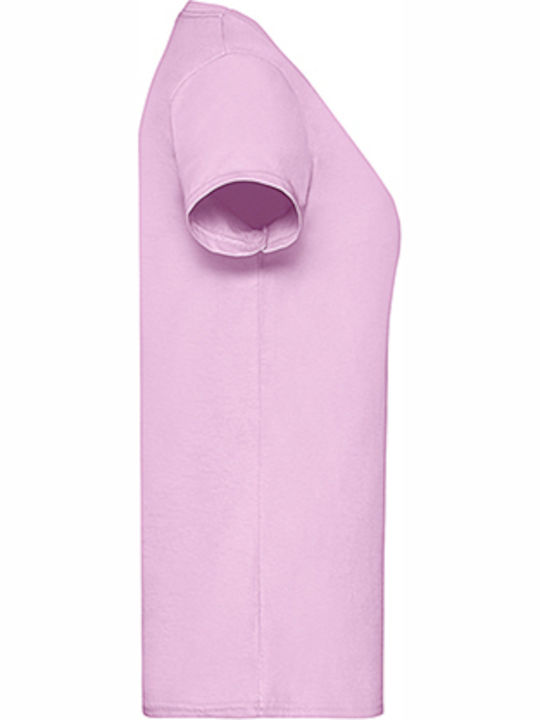 Fruit of the Loom Valueweight T Women's Short Sleeve Promotional T-Shirt Light Pink