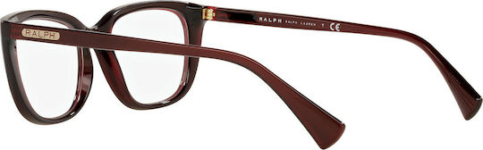 Ralph Lauren Women's Acetate Butterfly Prescription Eyeglass Frames Burgundy RA7125 5912