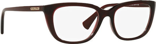 Ralph Lauren Women's Acetate Butterfly Prescription Eyeglass Frames Burgundy RA7125 5912