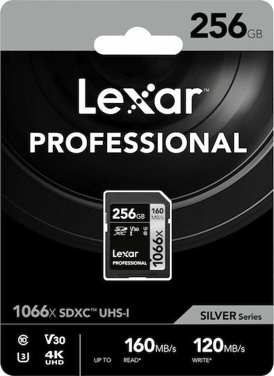 Lexar Professional 1066x SDXC 256GB Klasse 10 U3 V30 UHS-I