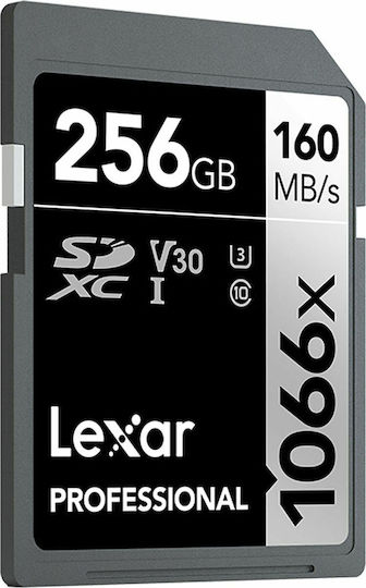 Lexar Professional 1066x SDXC 256GB Klasse 10 U3 V30 UHS-I